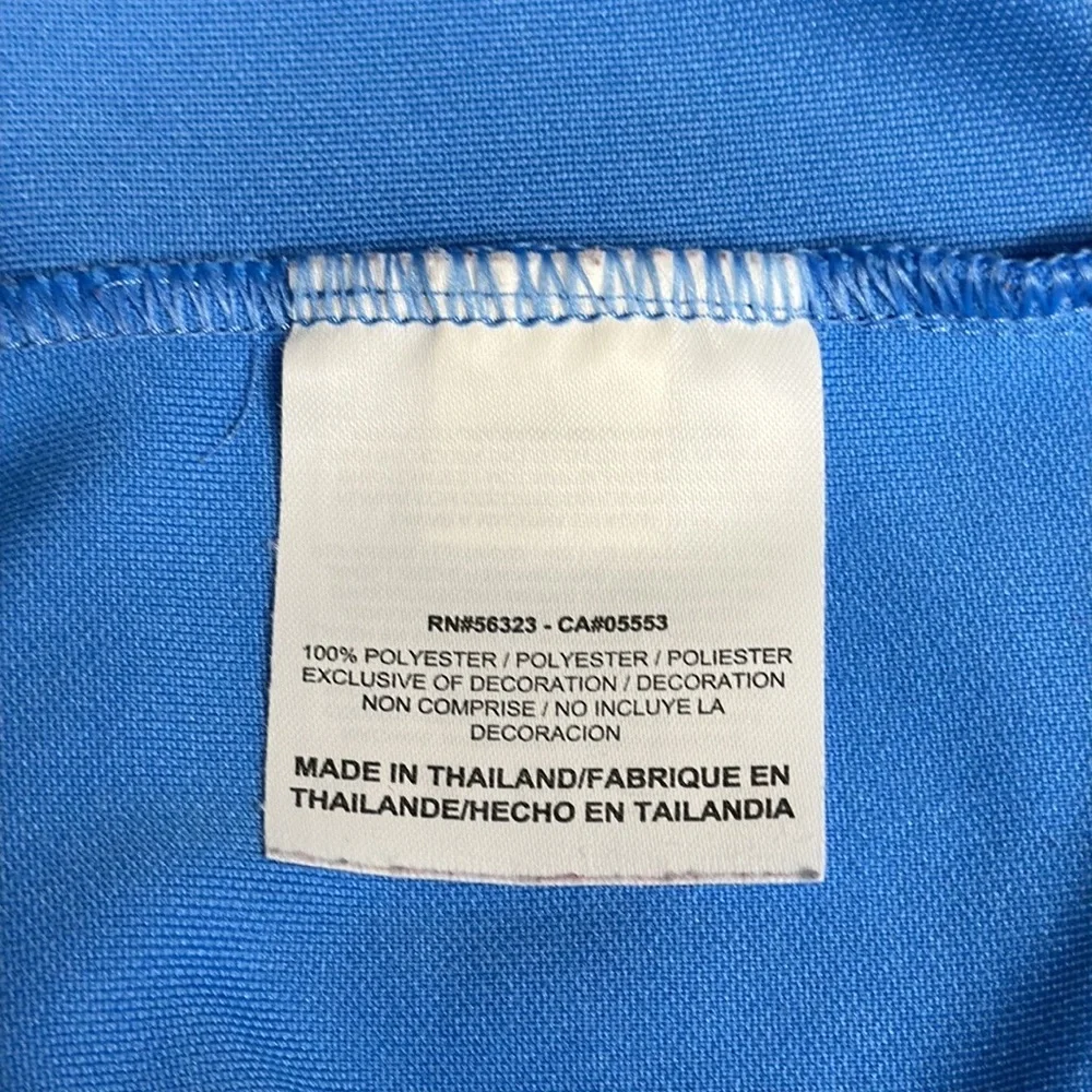 Nike Golf Dri Fit Performance Solid Carolina Blue White Men's Polo Shirt Size XL